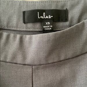 Lulus Elegant Gray Dress Pants